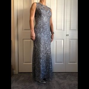 Marina Dresses Evening Gown in Slate Size 6